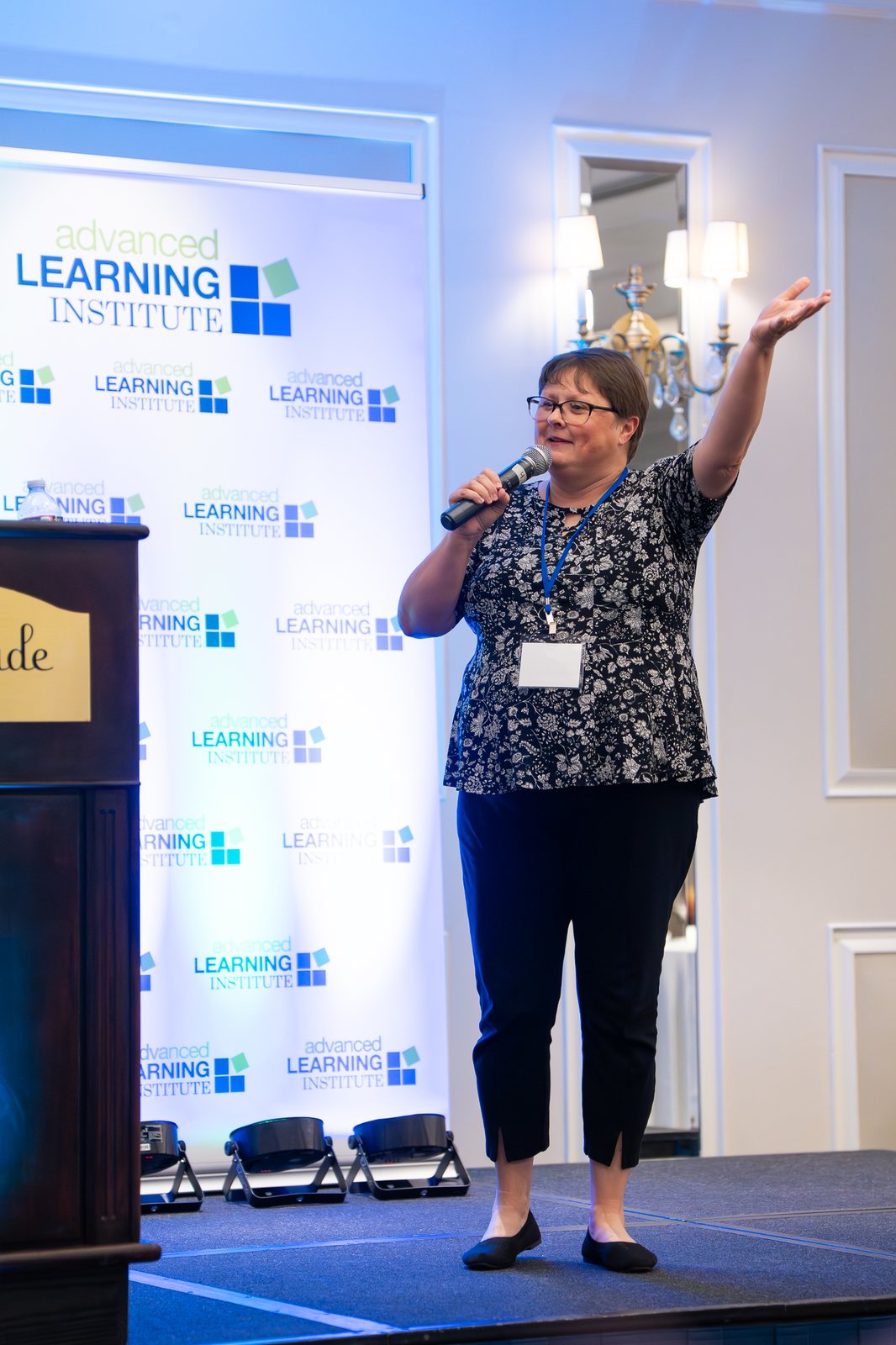 Michelle Ross-McMillan presenting