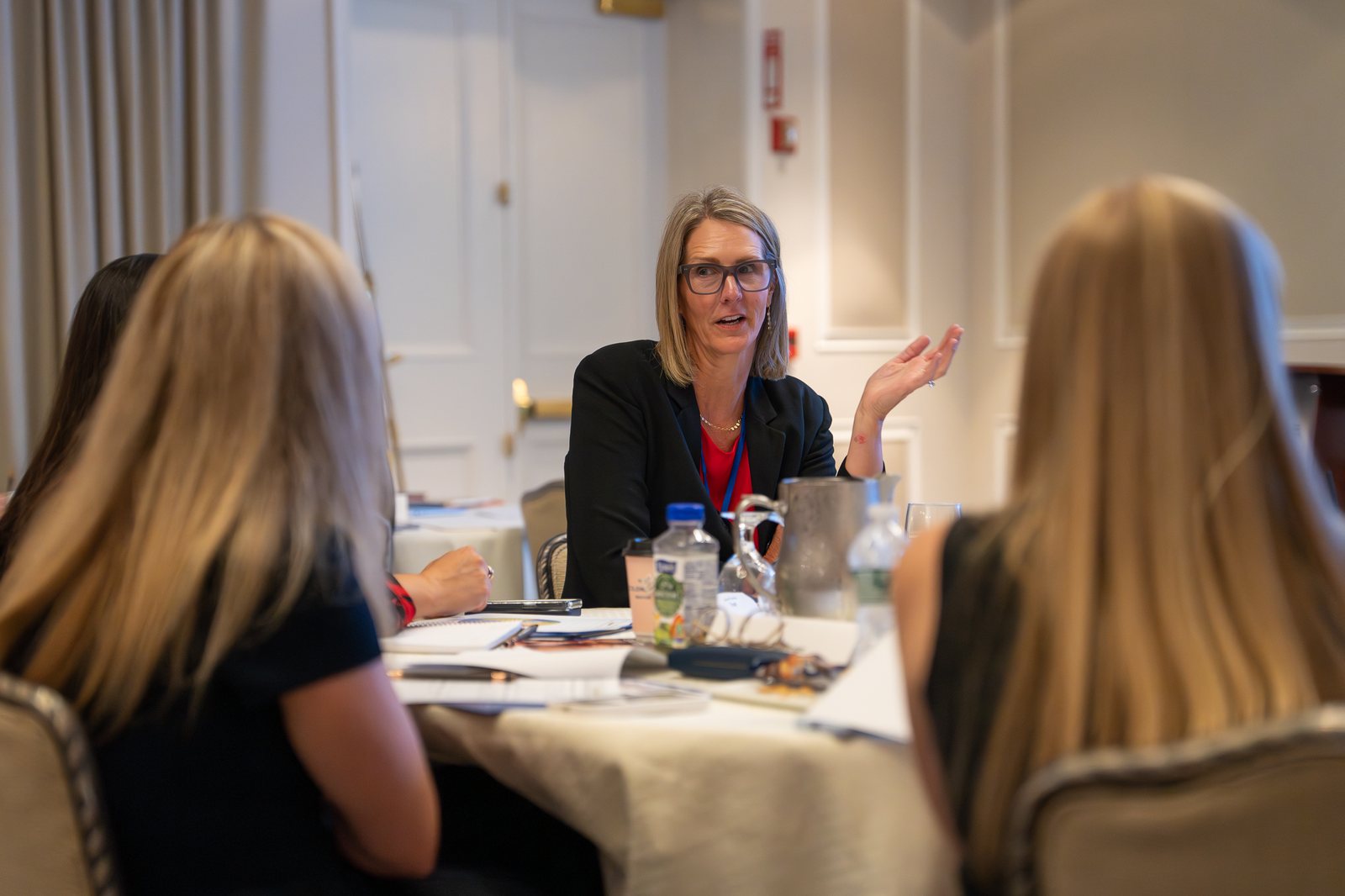 An attendee during the Burnout to Balance workshop