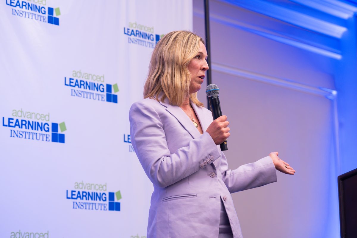 Alexa Rudin of Alaska Airlines speaking