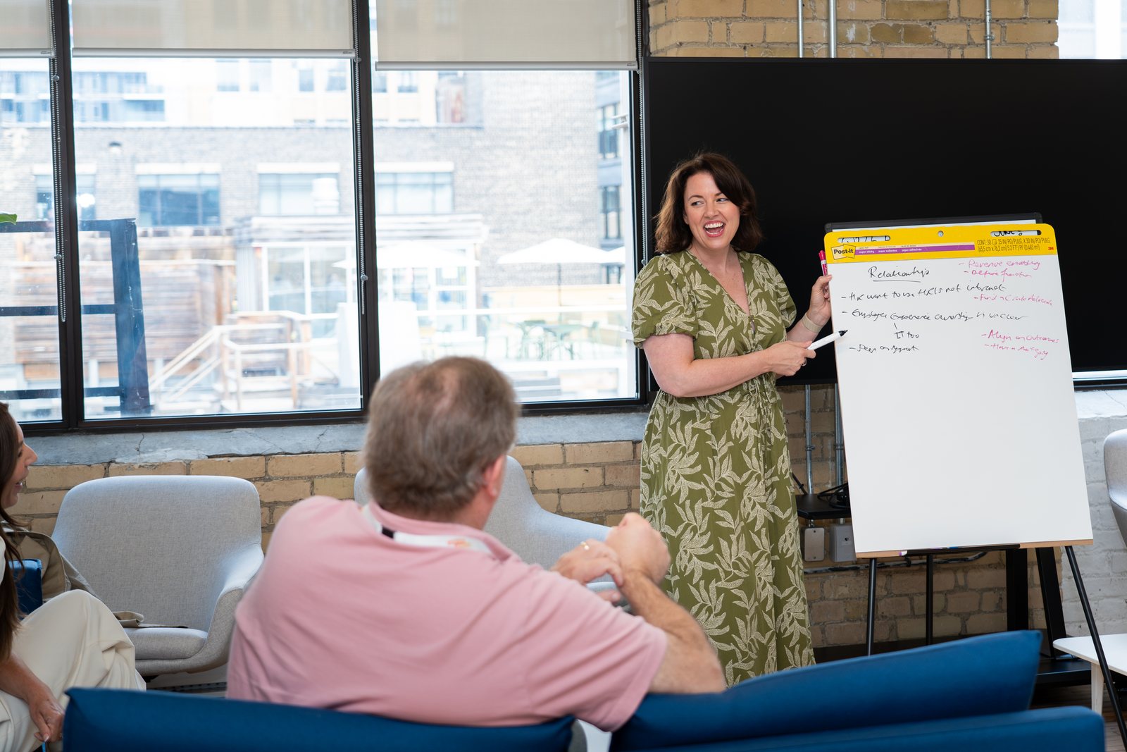 Jenni Field leading a session