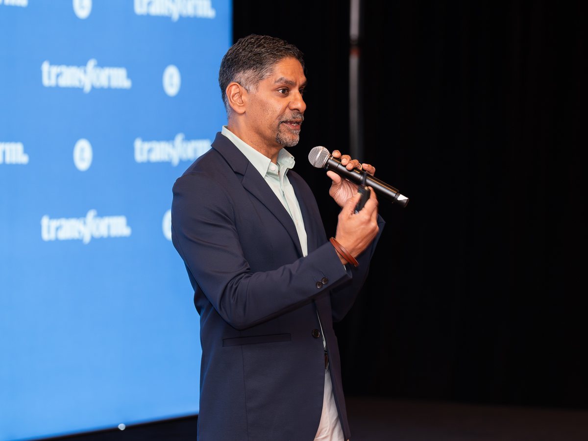Pinaki Kathiari speaking at the EX Factor Summit 2026