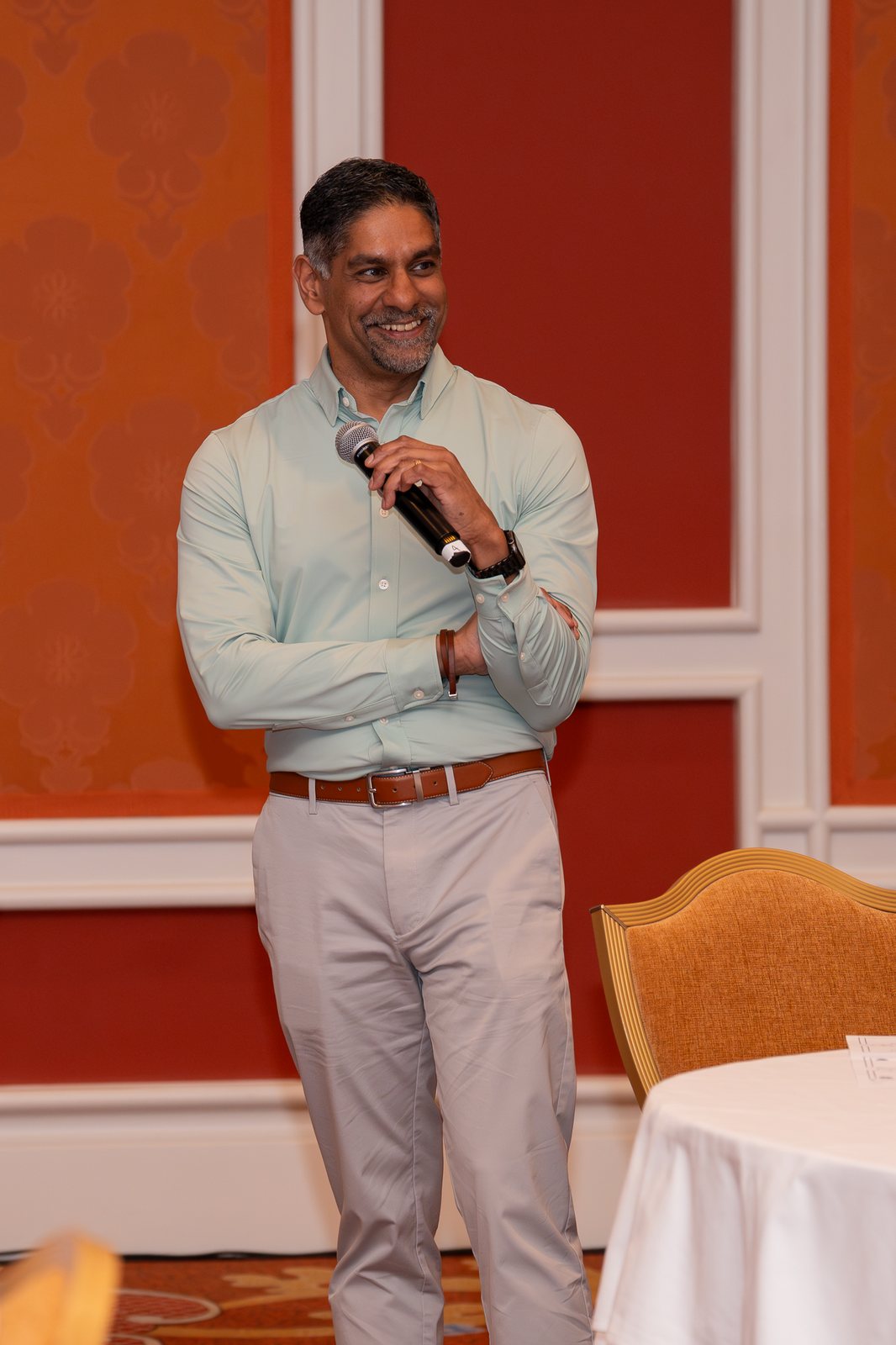 Pinaki Kathiari presenting