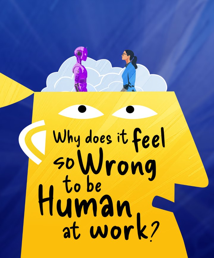 Why Does It Feel So Wrong to Be Human at Work? podcast cover art