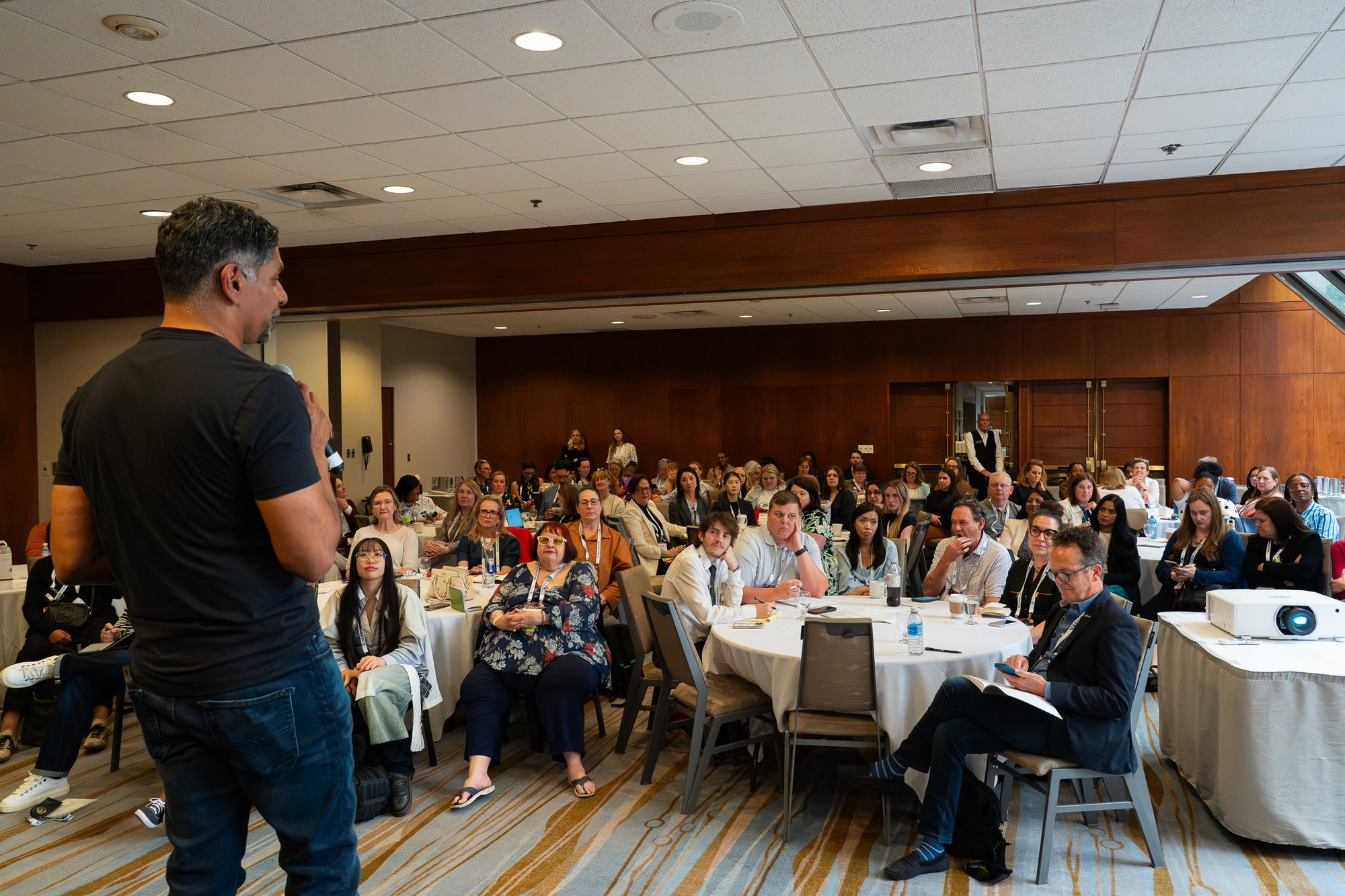 Pinaki Kathiari with the room at IABC World Conference 2026