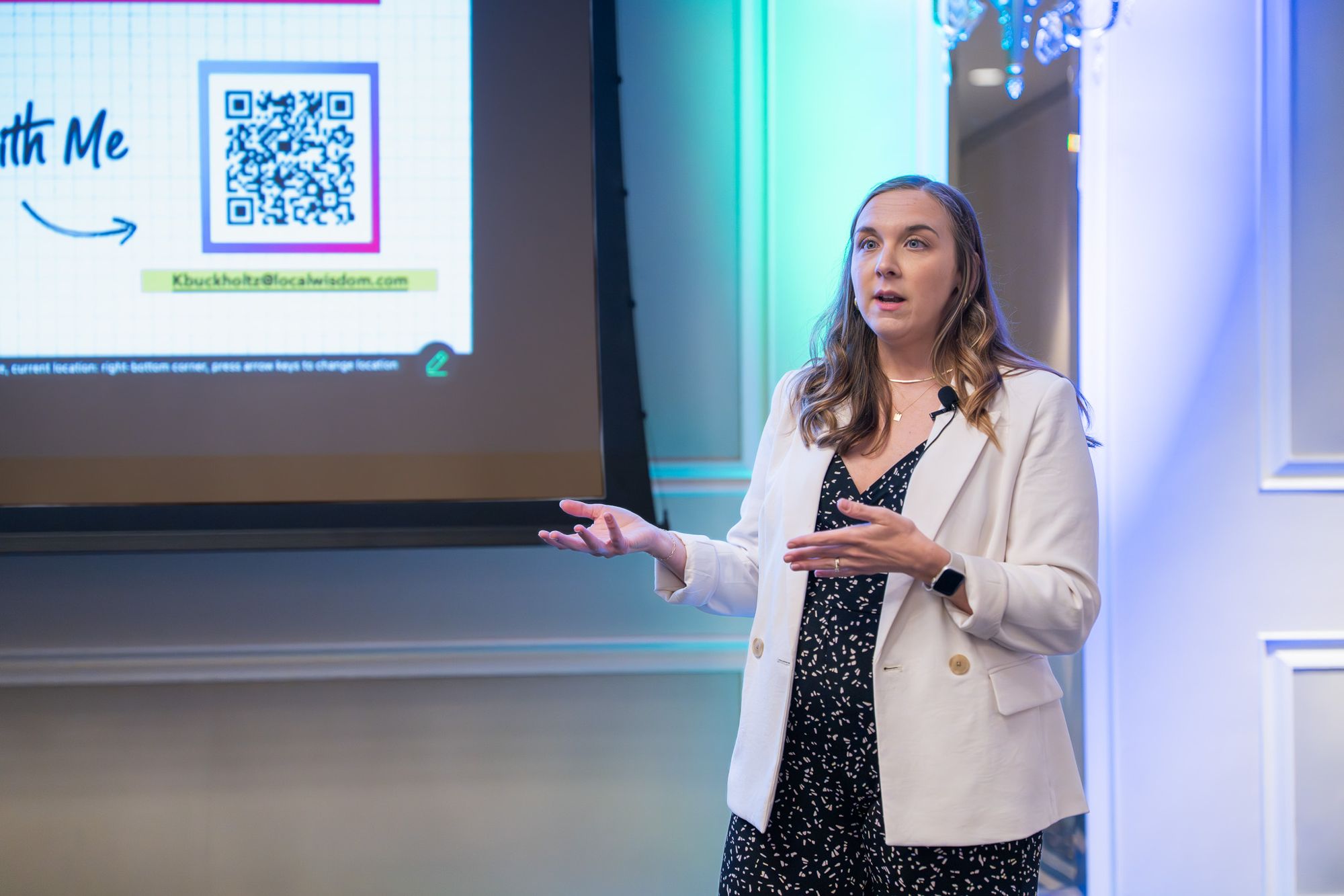 Kelsey Buckholtz speaking at ALI Strategic Internal Communications East 2025