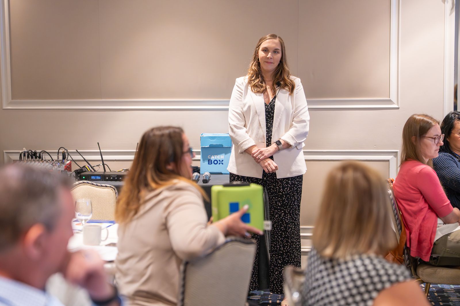 Kelsey Buckholtz with attendees