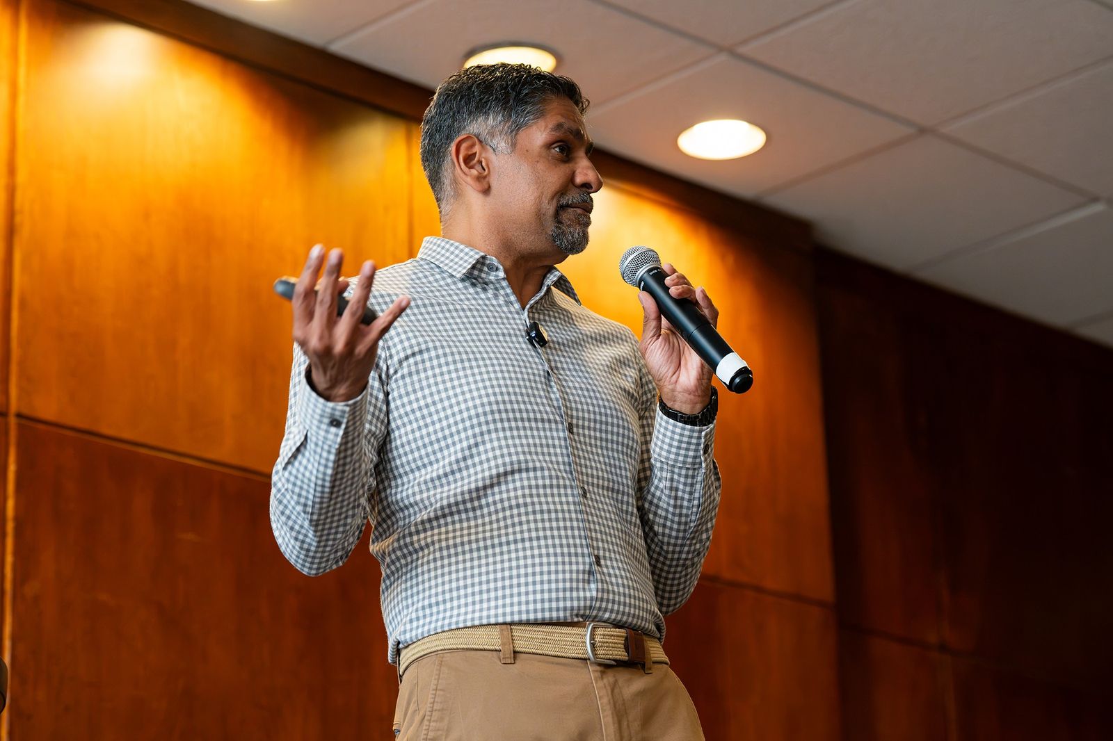 Pinaki Kathiari presenting