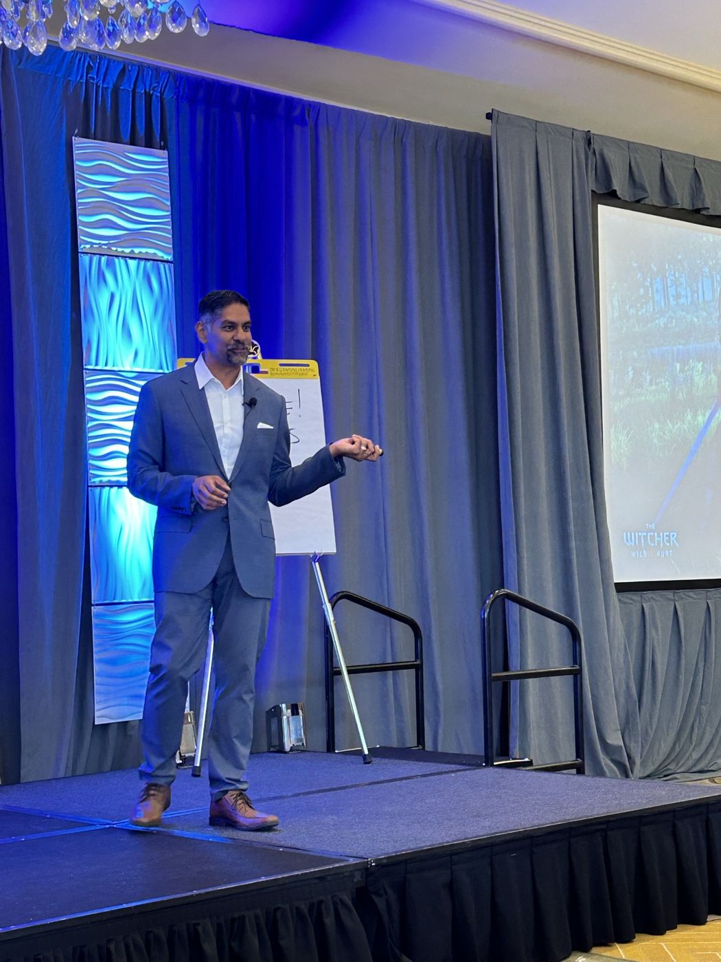 Pinaki Kathiari on stage at ALI Strategic Internal Communications East 2024 in Boston