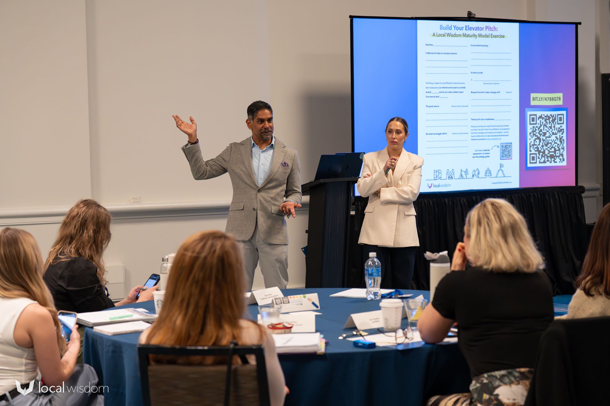 Pinaki Kathiari and Amanda Todd presenting the IC Team Maturity Model at ALI Employee Experience Conference 2026