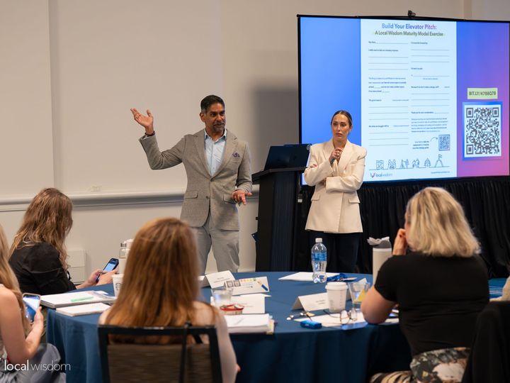 Pinaki Kathiari and Amanda Todd presenting the IC Team Maturity Model