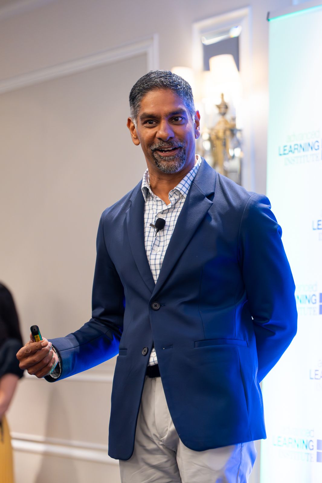 Pinaki Kathiari presenting