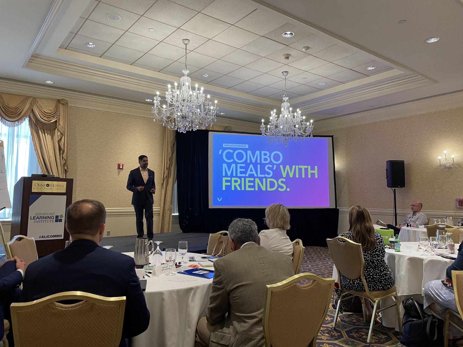 The Combo Meals with Friends slide at ALI Strategic Internal Communications East 2022